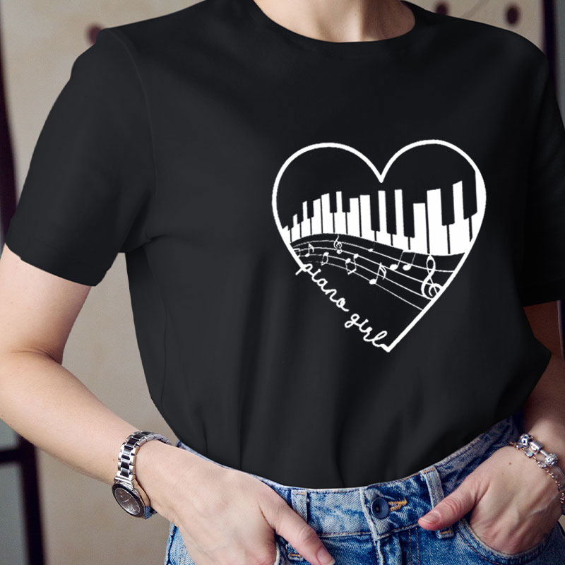 Piano Girl Teacher T-Shirt