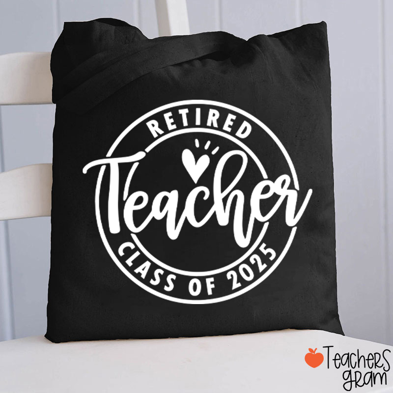 Personalized Looking Forward To Retirement Teacher Tote Bag