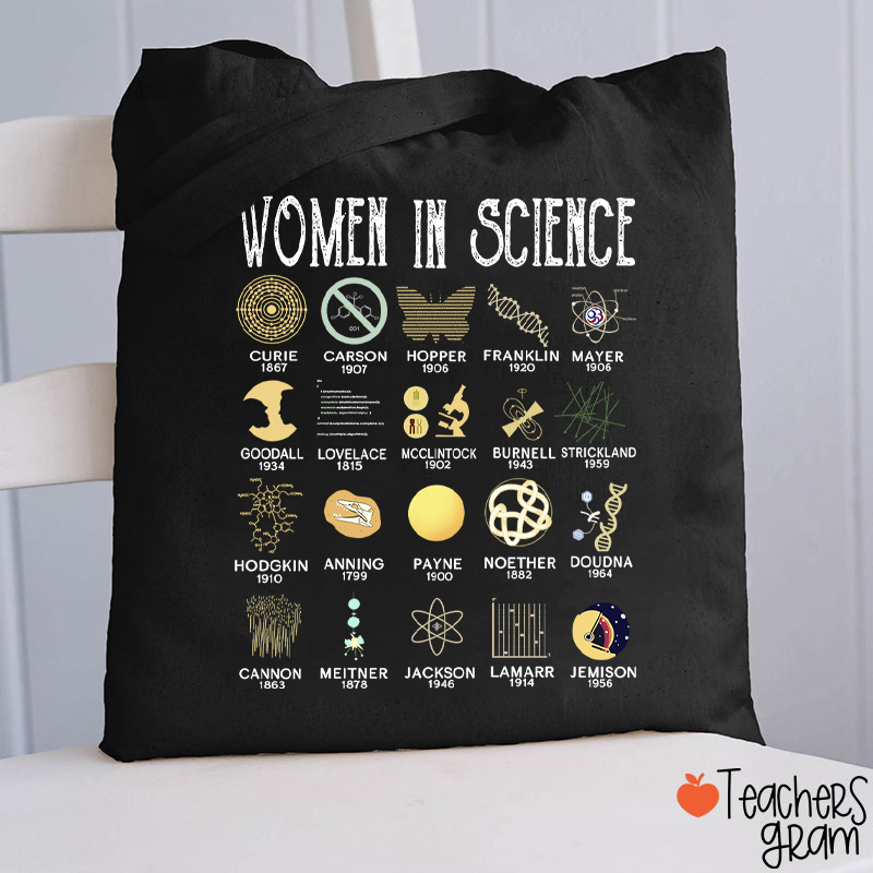Smart Women In Science Teacher Tote Bag