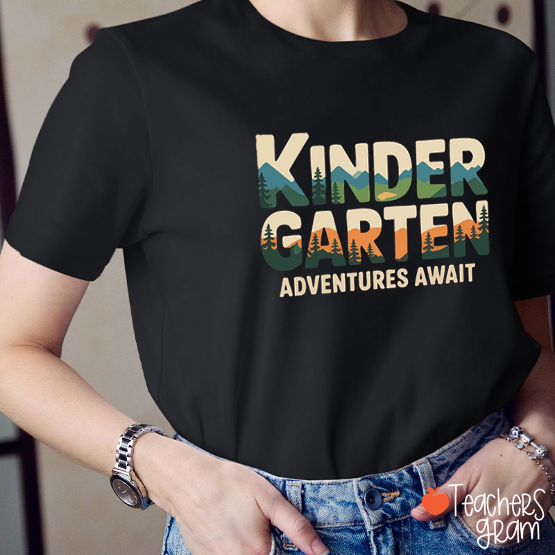 Personalized Grade Adventures Await Crew Teacher T-shirt
