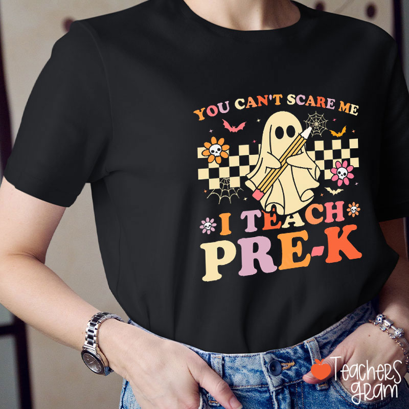 Personalized Garde You Can't Scare Me I Teach This Grade Teacher T-Shirt