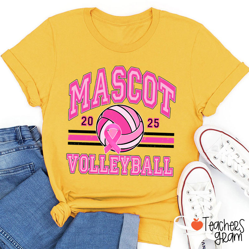 Personalized Mascot And Sport Breast Cance Teacher T-Shirt