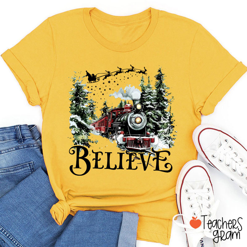 Believe Polar Express Teacher T-Shirt
