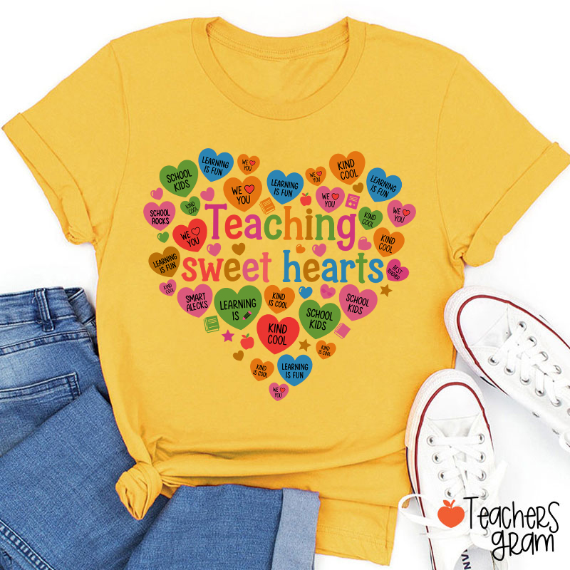 Teaching Sweet Hearts Teacher T-Shirt