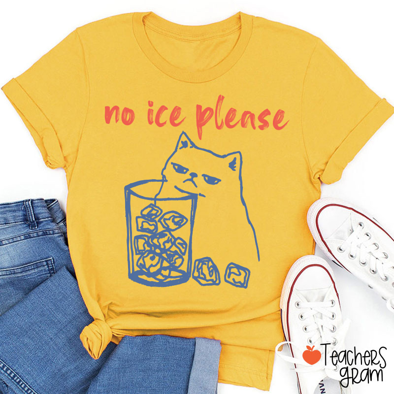 No Ice Please Teacher T-Shirt