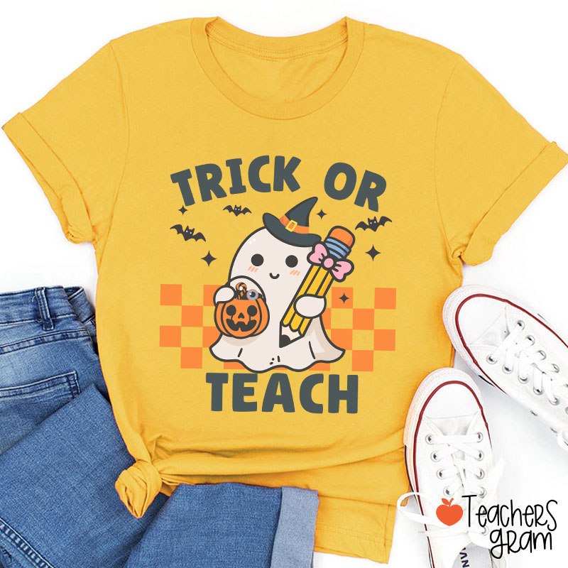Halloween Trick Or Teach Teacher T-Shirt