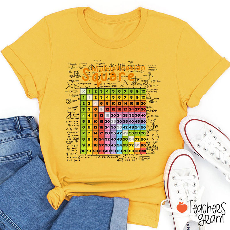 Number Multiplication Table Teacher T-Shirt