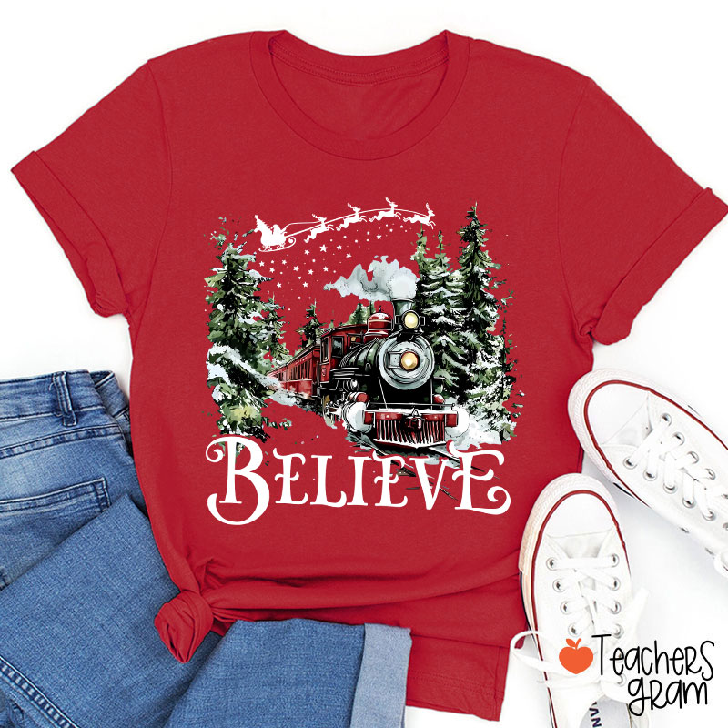 Believe Polar Express Teacher T-Shirt