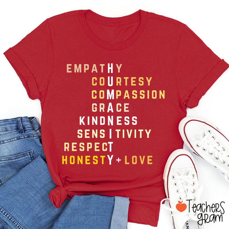 Humanity Crossword Teacher T-Shirt