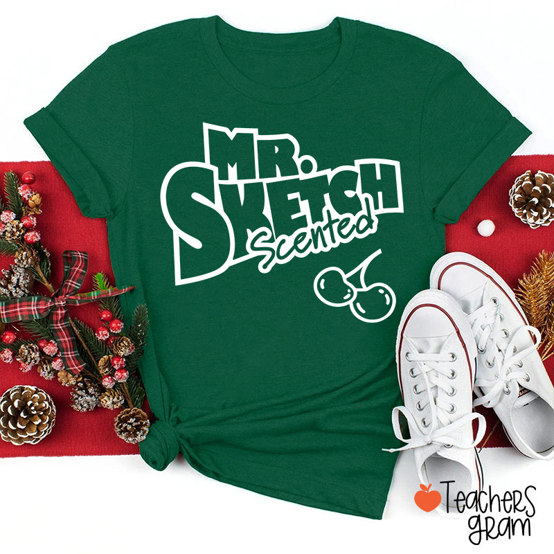 Personalized Scented Marker Matching Teacher T-Shirt