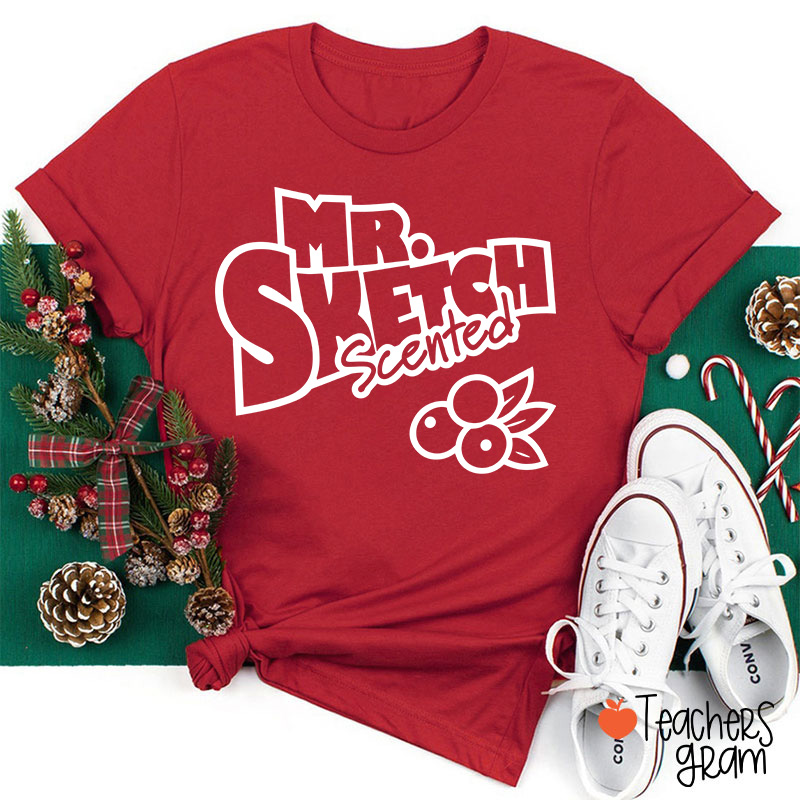 Personalized Scented Marker Matching Teacher T-Shirt