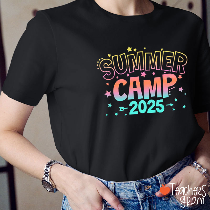 Personalized Ready For Summer Camp Teacher T-Shirt