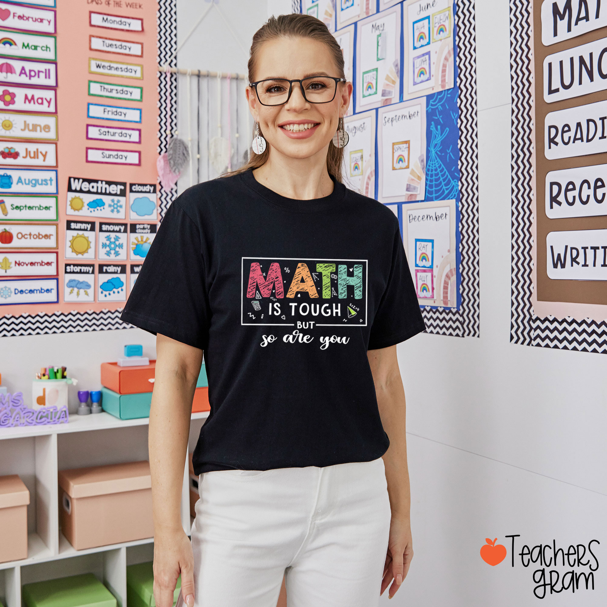 Math Is Tough But So Are You Teacher T-Shirt