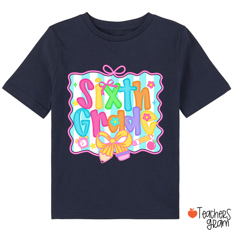 Personalized Grade Bow Tie Board Class T-Shirt