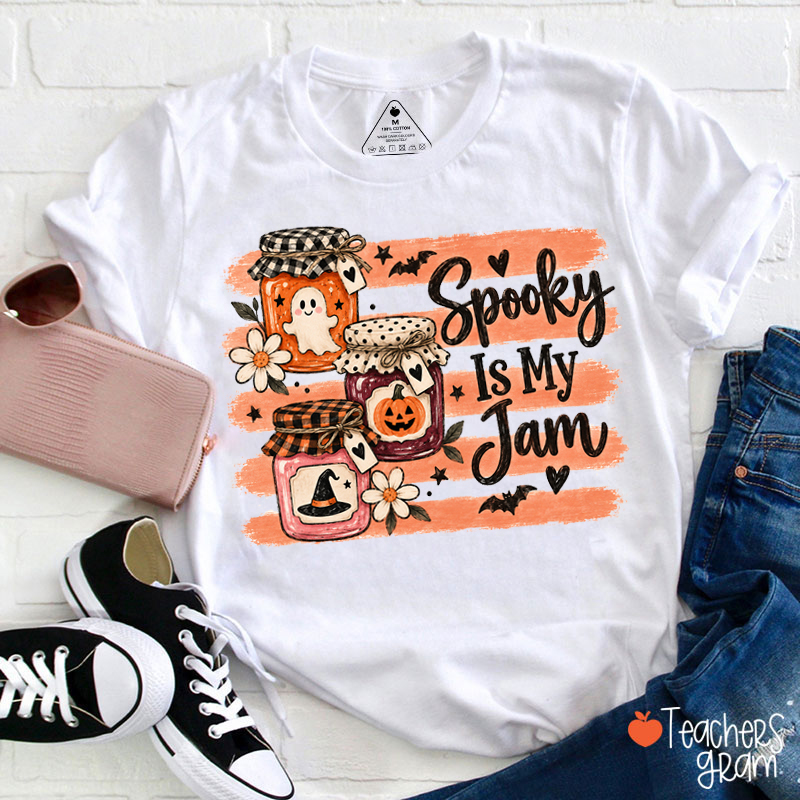 Spooky Is My Jam Teacher T-Shirt