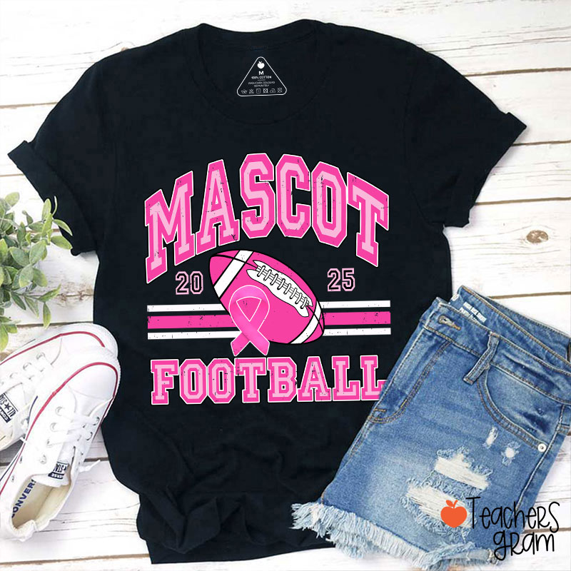 Personalized Mascot And Sport Breast Cance Teacher T-Shirt