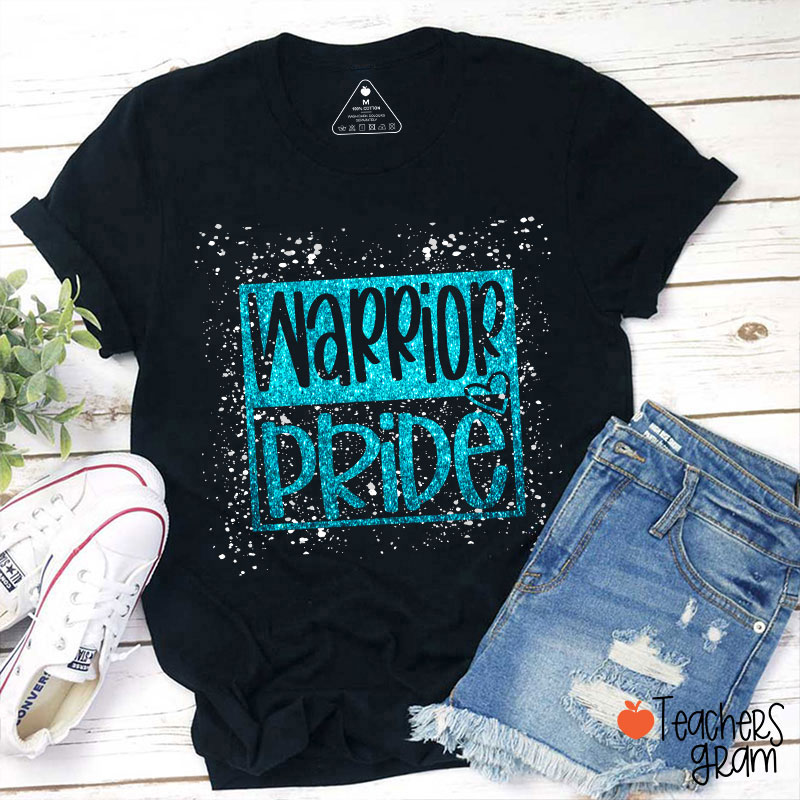 Personalized Mascot Confetti And Imitation Glitter Teacher T-Shirt