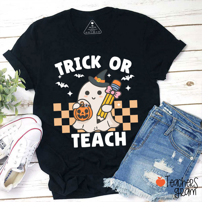 Halloween Trick Or Teach Teacher T-Shirt
