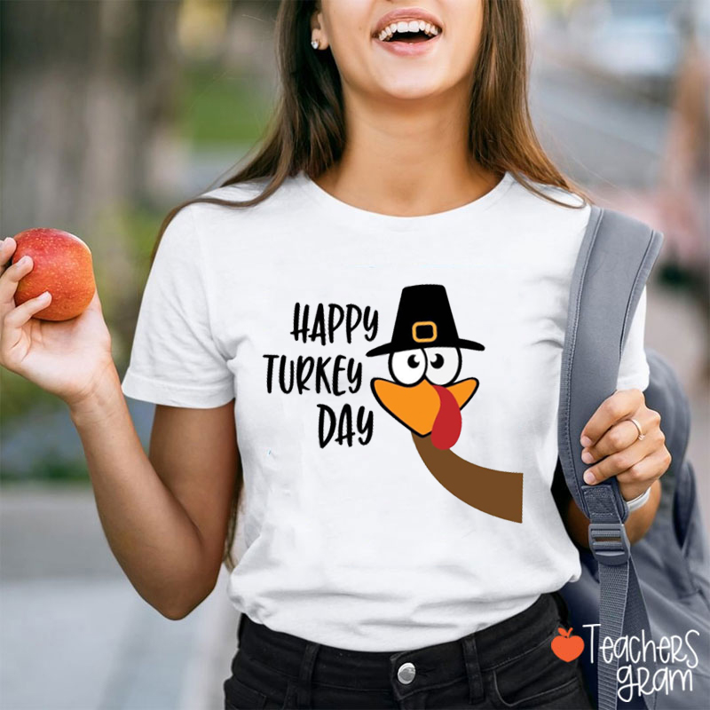 Happy Turkey Day Teacher T-Shirt