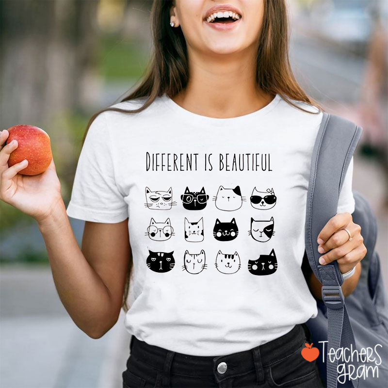 Different Is Beautiful Teacher T-Shirt