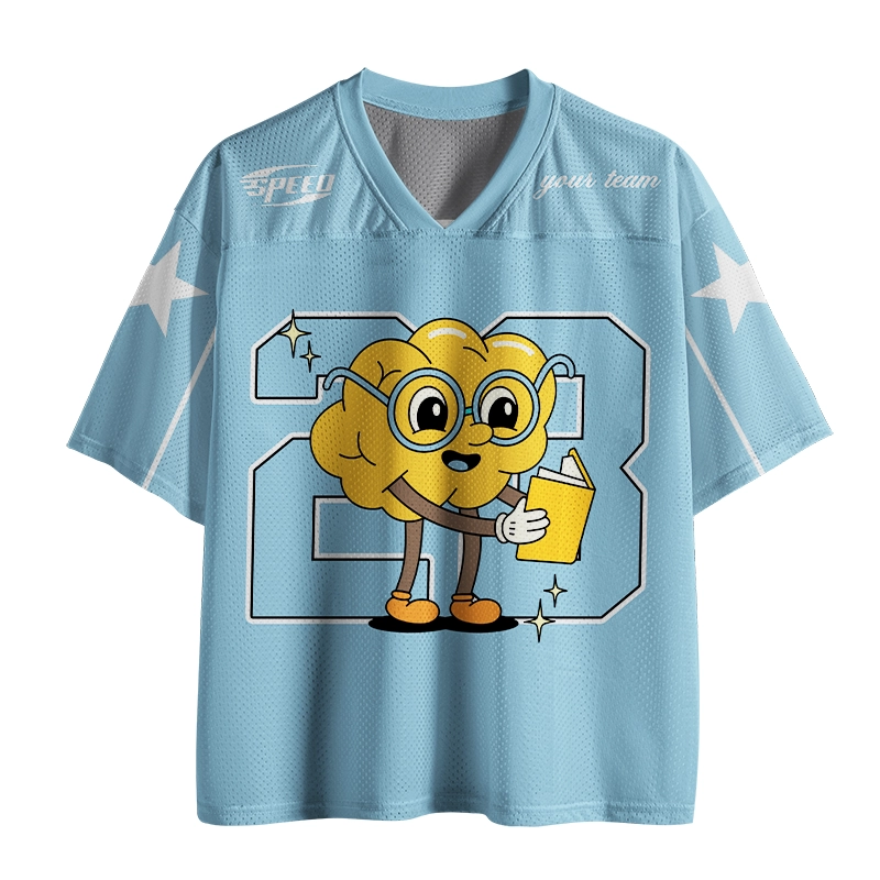 Personalized Name And Number Read Book Teacher Mesh Jersey