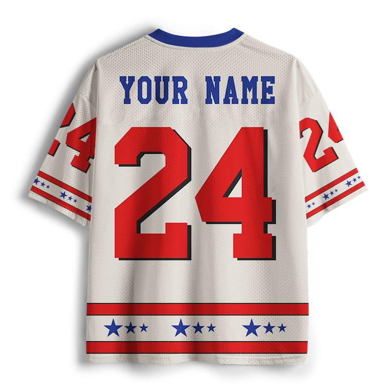 Personalized Name And Number Stars Teacher Mesh Jersey