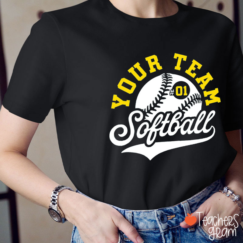 Personalized Sports Team Teacher T-Shirt