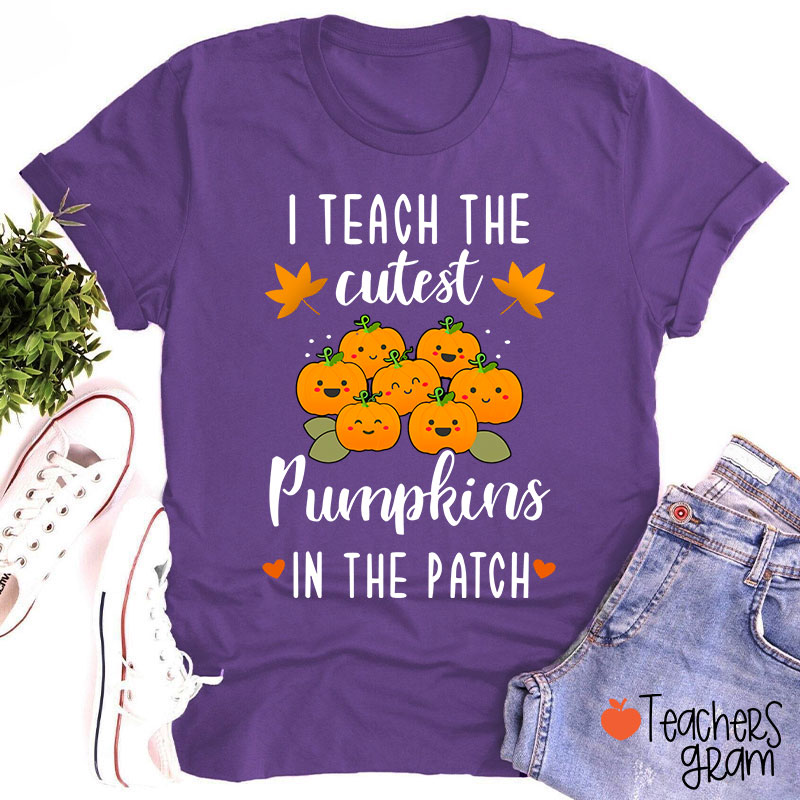 Pumpkin Leaves I Teach The Cutest Pumpkins In The Patch T-Shirt
