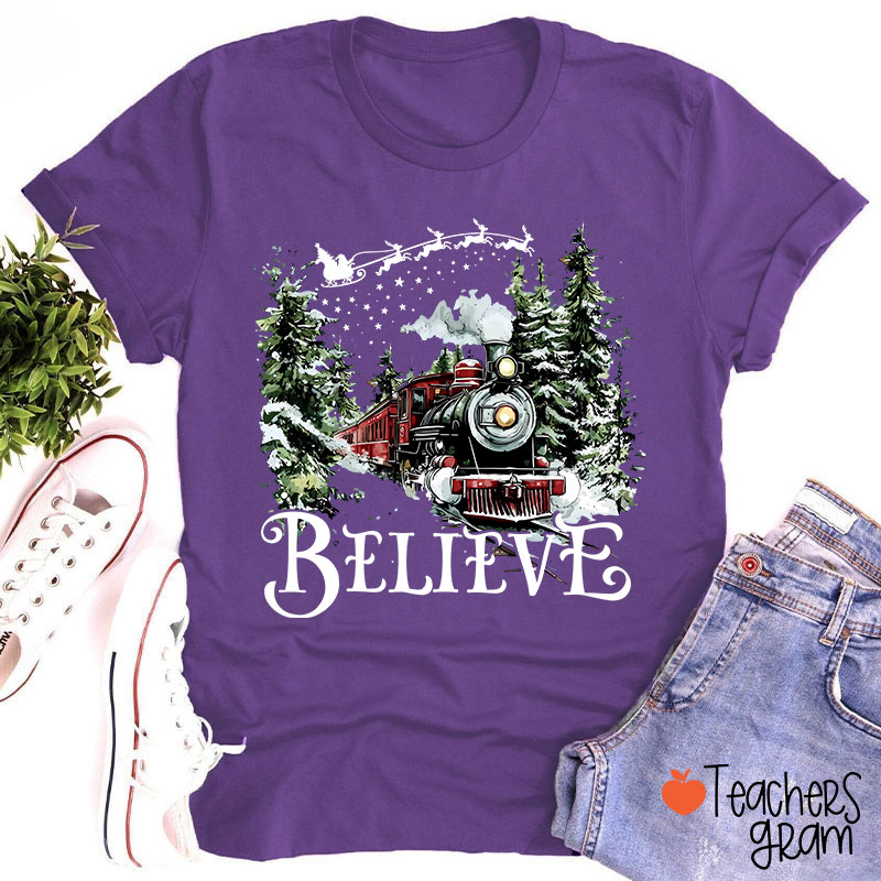 Believe Polar Express Teacher T-Shirt