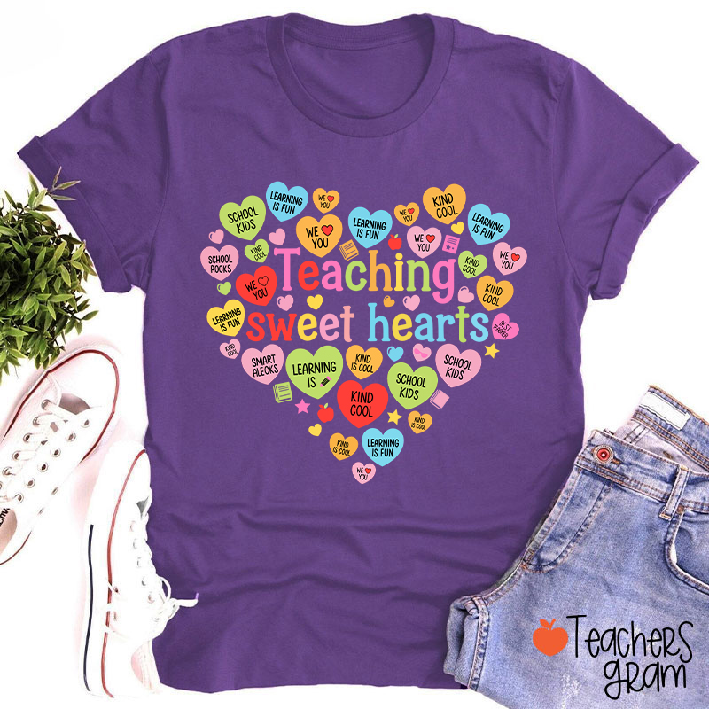 Teaching Sweet Hearts Teacher T-Shirt