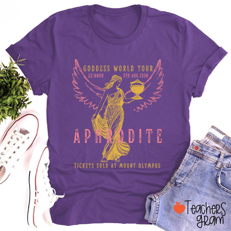 Aphrodite Goddess World Tour Teacher T-Shirt