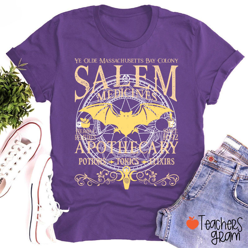 Salem Apothecary Halloween Teacher T-Shirt