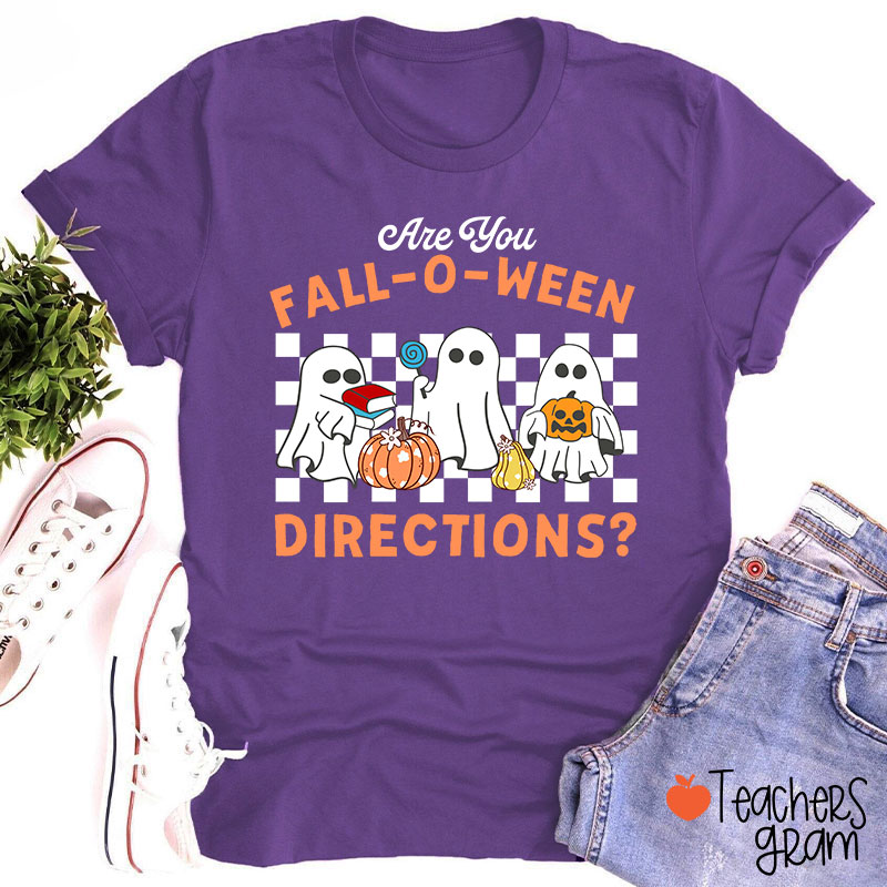 Fall-O-Ween Directions Teacher T-Shirt
