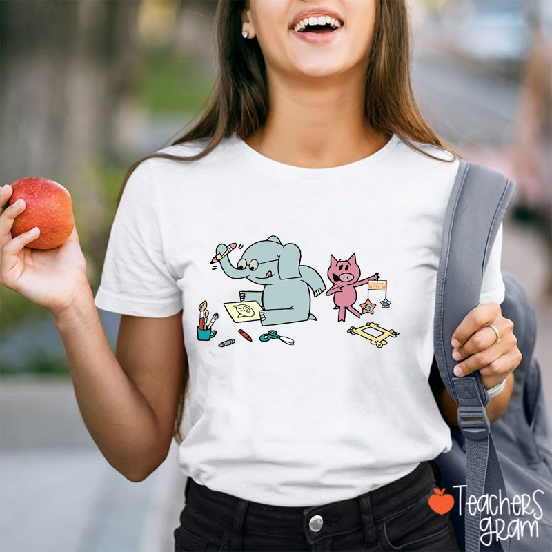 Small Animals Drawing Teacher T-Shirt