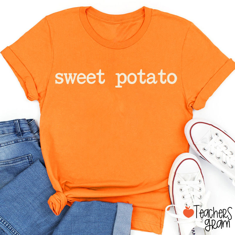 Personalized Vintage Potato Word Tee Collection Teacher T-Shirt
