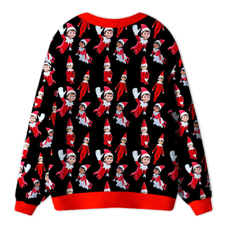 The Elf On The Shelf Teacher Ugly Cardigan Sweaters