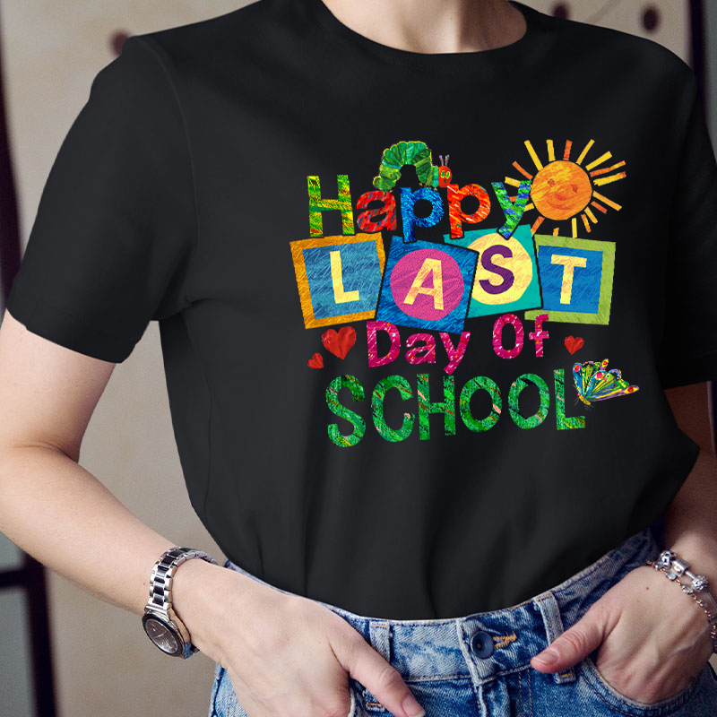 Summer Happy Last Day Of School Teacher T-Shirt