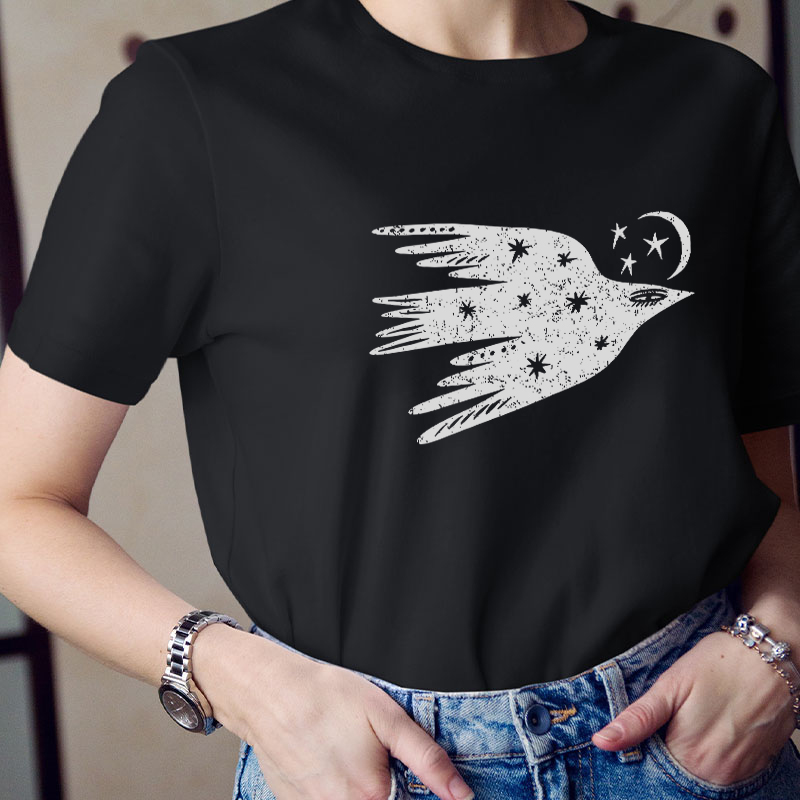 Celestial Bird Flying Bird Teacher T-Shirt