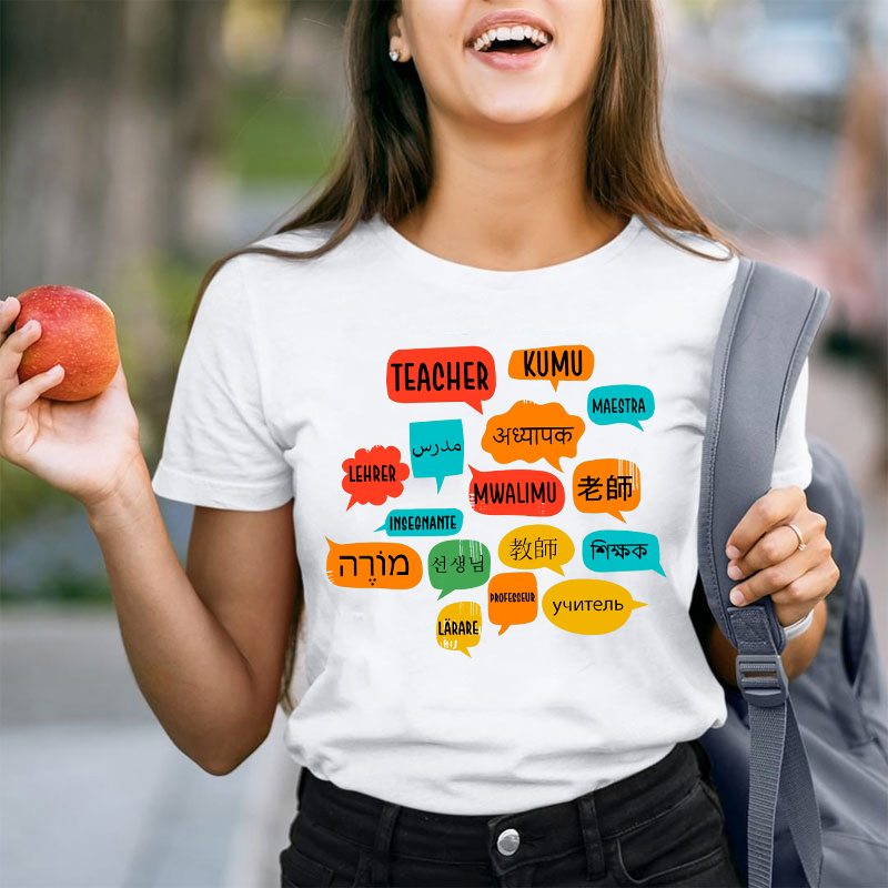 Teacher In Different Languages Spanish Teacher T-Shirt