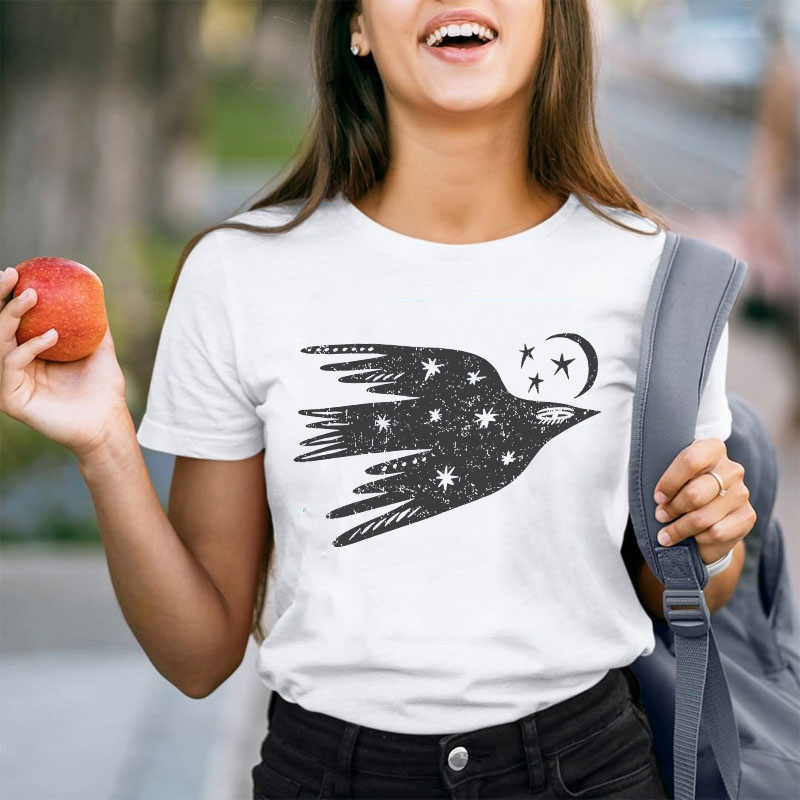 Celestial Bird Flying Bird Teacher T-Shirt