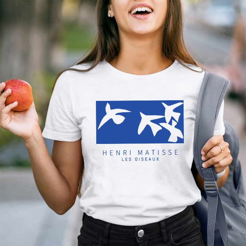 Les Oiseaux Henri Matisse Painting Teacher T-Shirt