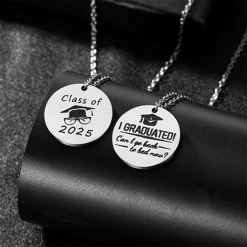 Graduation Season Gift Stainless Steel Teacher Necklace
