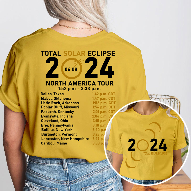 Total Solar Eclipse Teacher Two Sided T-Shirt