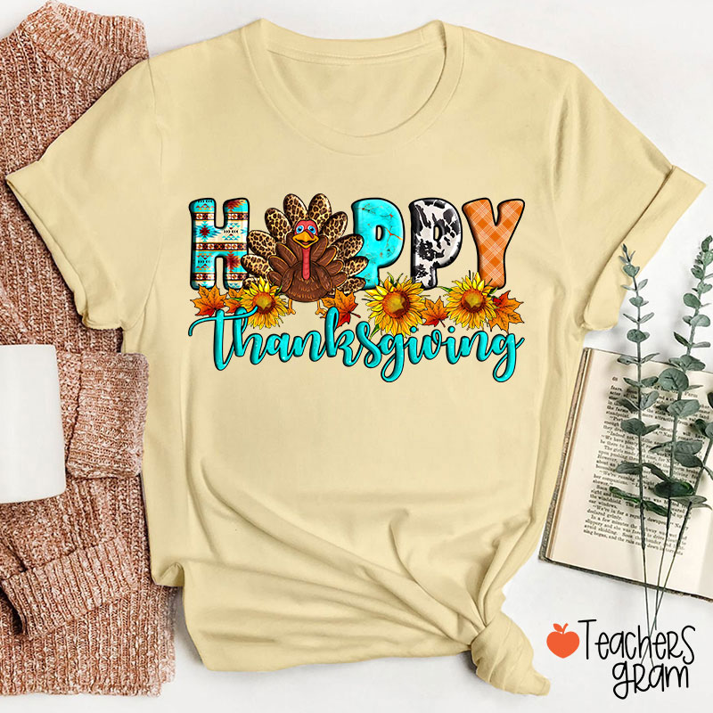 Happy Thanksgiving Teacher T-Shirt