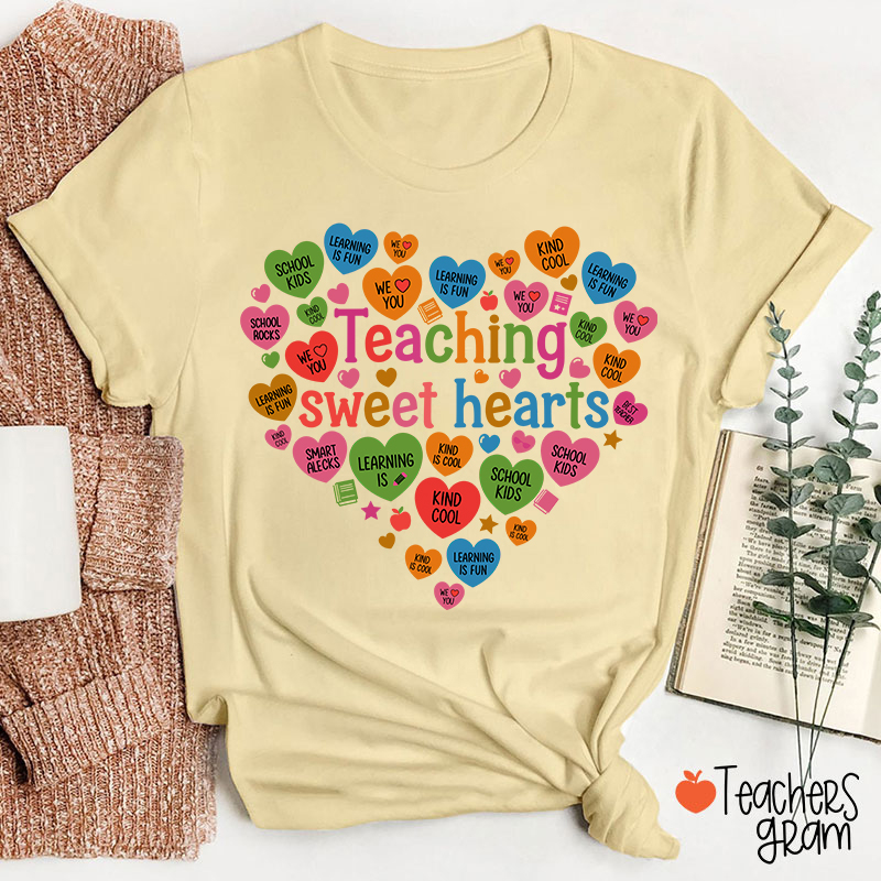 Teaching Sweet Hearts Teacher T-Shirt