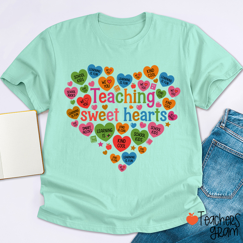 Teaching Sweet Hearts Teacher T-Shirt