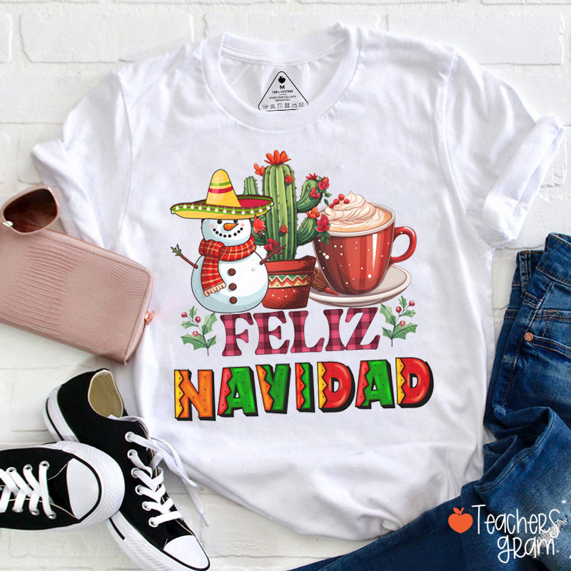 Feliz Navidad Spanish Teacher T-Shirt