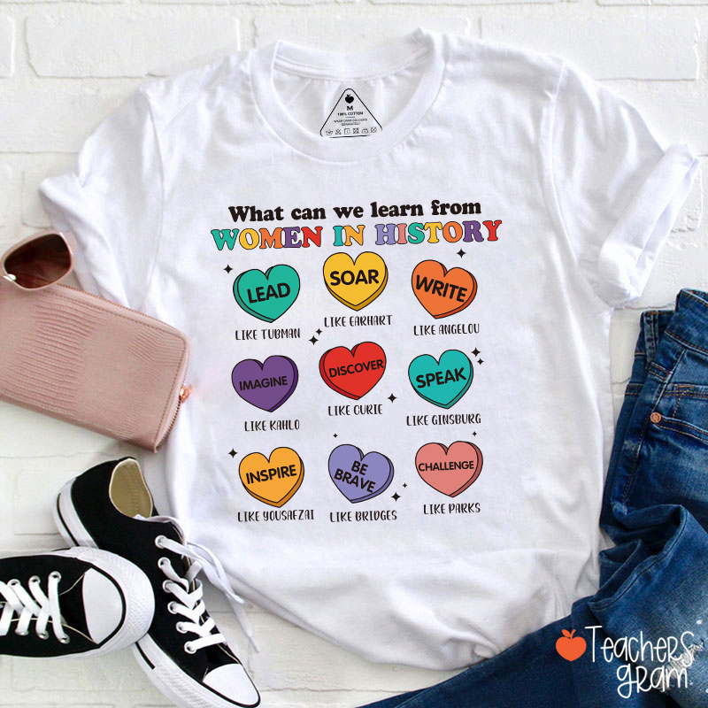 What Can We Learn From Women In History Teacher T-Shirt