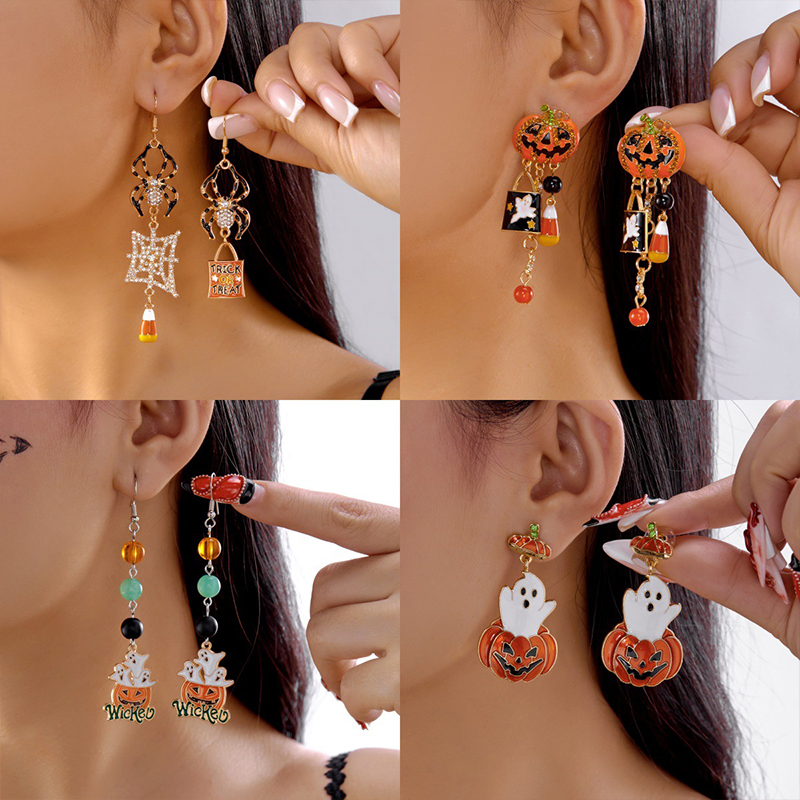 Halloween Creative Teacher Metal Earrings