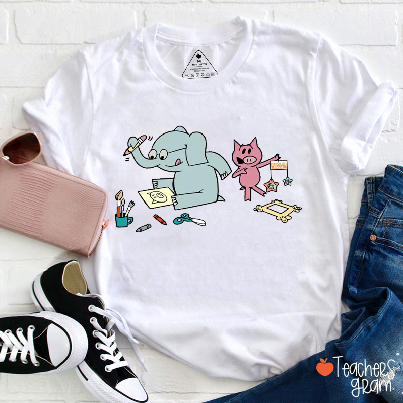 Small Animals Drawing Teacher T-Shirt